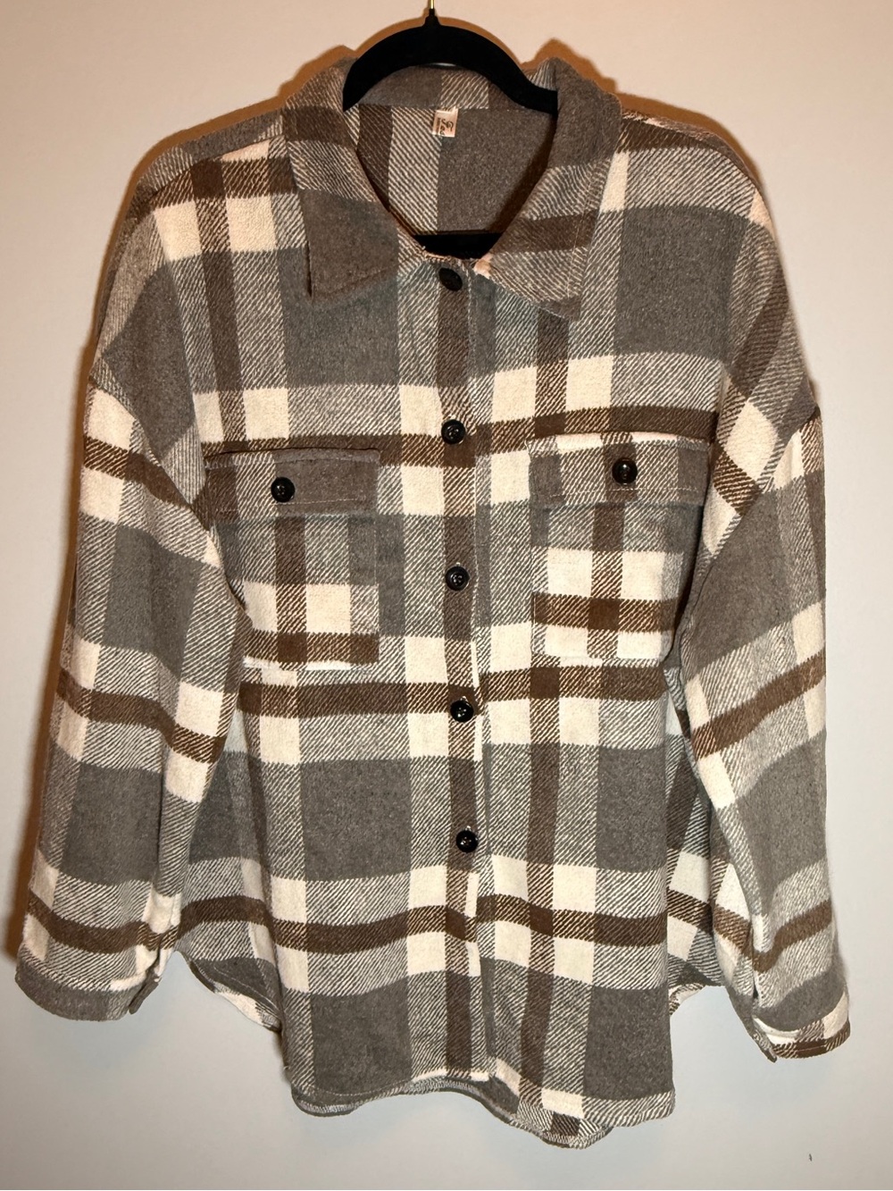 Classic Taupe & Cream Plaid Shacket